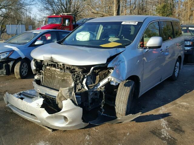 JN8AE2KP5C9030353 - 2012 NISSAN QUEST S SILVER photo 2