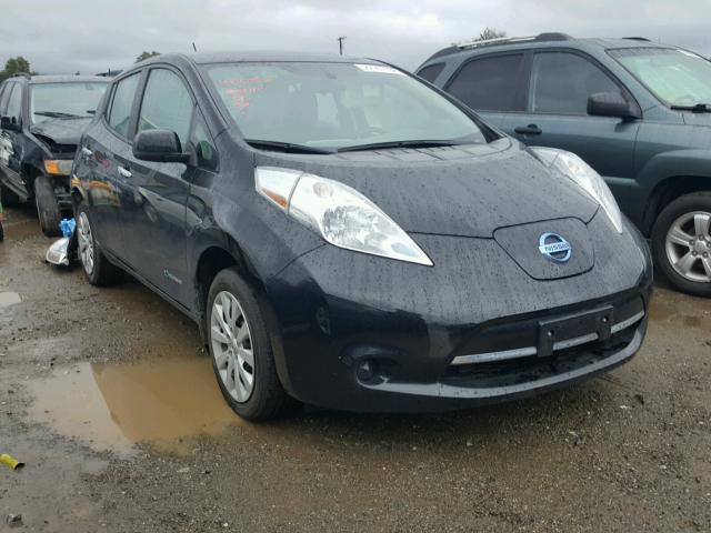 1N4AZ0CP1FC308567 - 2015 NISSAN LEAF S BLACK photo 1