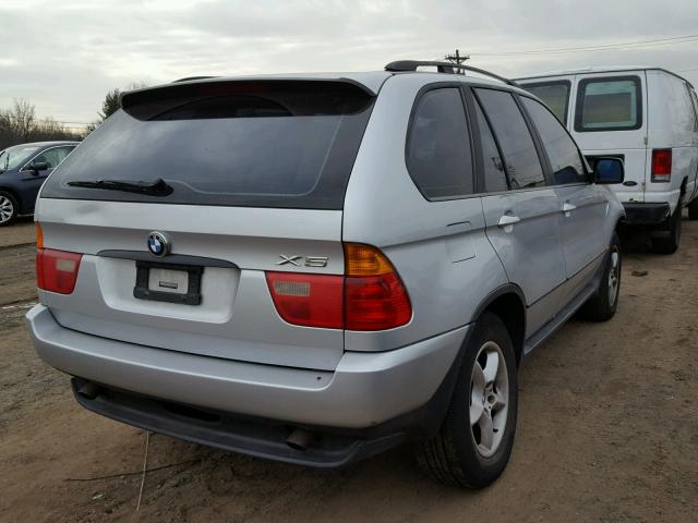 5UXFA53532LP48897 - 2002 BMW X5 3.0I SILVER photo 4