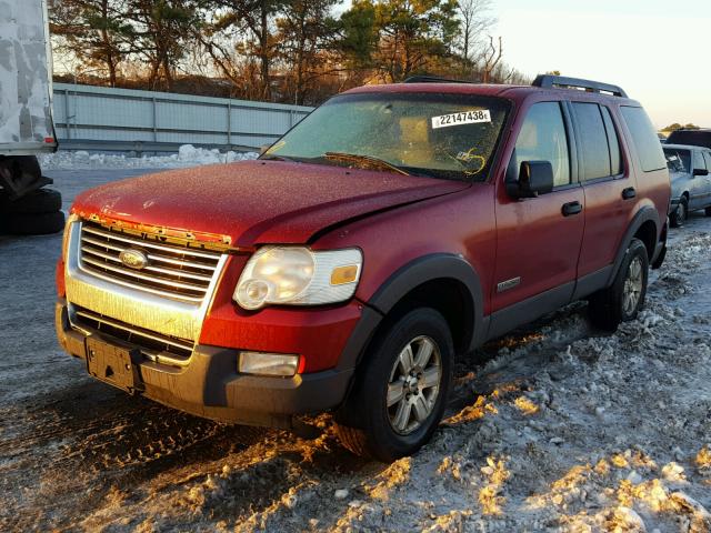 1FMEU73E56ZA13546 - 2006 FORD EXPLORER X RED photo 2