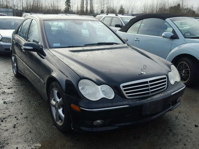 WDBRF40J55F629231 - 2005 MERCEDES-BENZ C 230K SPO BLACK photo 1