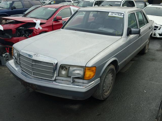 WDBCA39D5HA308593 - 1987 MERCEDES-BENZ 560 SEL SILVER photo 2