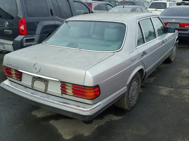 WDBCA39D5HA308593 - 1987 MERCEDES-BENZ 560 SEL SILVER photo 4