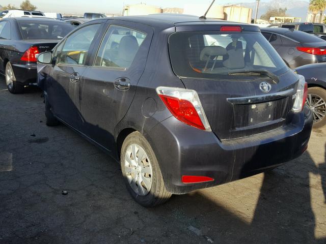 VNKKTUD31EA002389 - 2014 TOYOTA YARIS BLUE photo 3