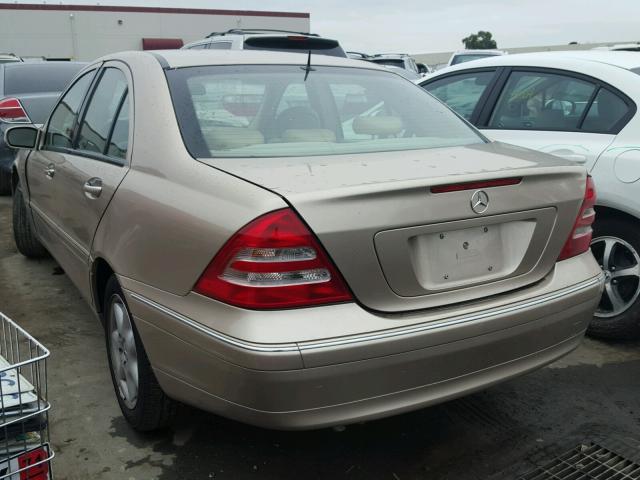 WDBRF64JX3F339540 - 2003 MERCEDES-BENZ C 320 TAN photo 3