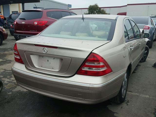 WDBRF64JX3F339540 - 2003 MERCEDES-BENZ C 320 TAN photo 4