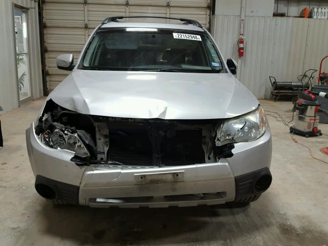 JF2SH63649H710698 - 2009 SUBARU FORESTER 2 SILVER photo 9