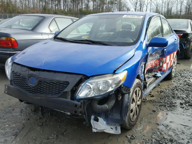 JTDBU4EE5AJ057086 - 2010 TOYOTA COROLLA BA BLUE photo 2