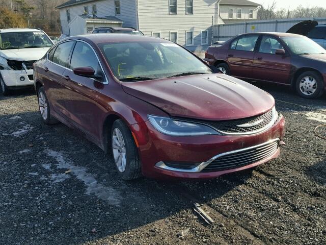 1C3CCCAB4FN732556 - 2015 CHRYSLER 200 LIMITE BURGUNDY photo 1