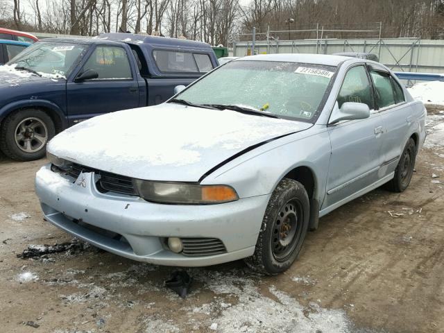 4A3AA46G33E164537 - 2003 MITSUBISHI GALANT ES BLUE photo 2