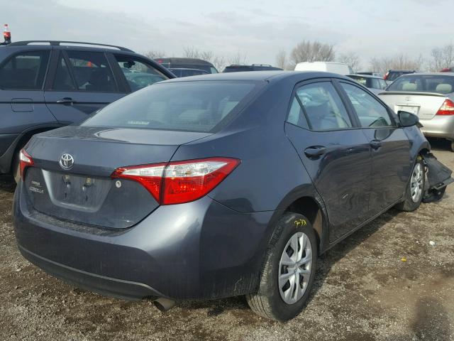 2T1BURHE3GC563061 - 2016 TOYOTA COROLLA L GRAY photo 4