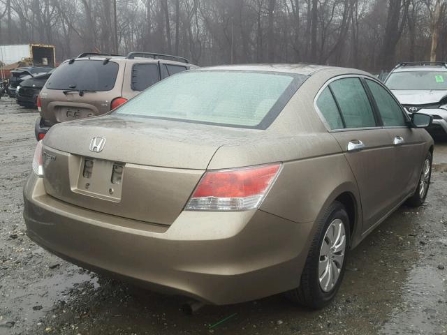 1HGCP26359A095542 - 2009 HONDA ACCORD LX BEIGE photo 4