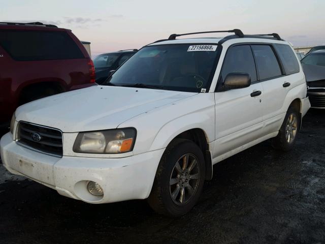 JF1SG65675G722784 - 2005 SUBARU FORESTER 2 WHITE photo 2