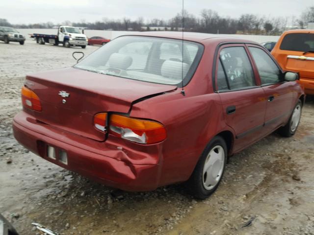 1Y1SK5287YZ430792 - 2000 CHEVROLET GEO PRIZM 红色 照片 4