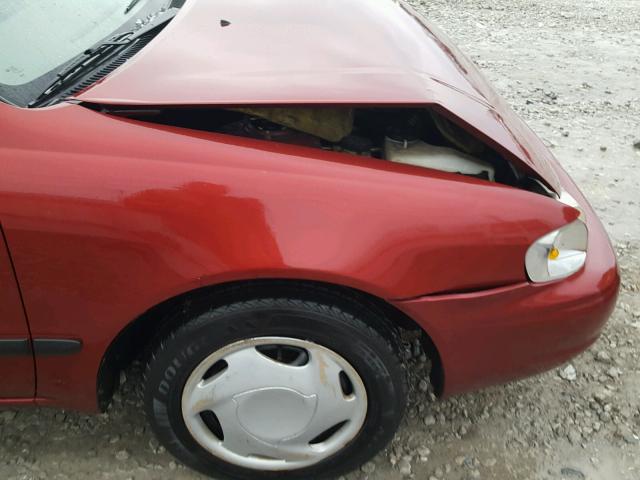 1Y1SK5287YZ430792 - 2000 CHEVROLET GEO PRIZM 红色 照片 9