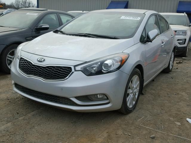 KNAFX4A89F5331301 - 2015 KIA FORTE EX SILVER photo 2