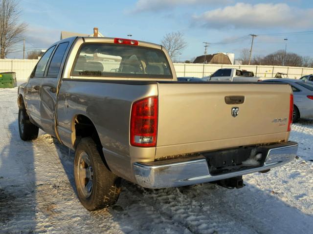 1D7HU18DX5S147027 - 2005 DODGE RAM 1500 S TAN photo 3