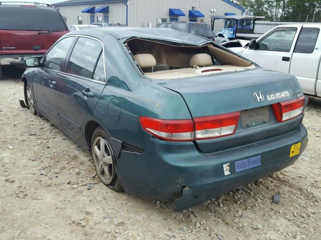 1HGCM56633A025596 - 2003 HONDA ACCORD EX GREEN photo 3