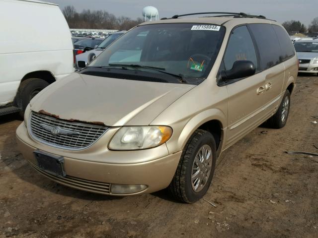 2C4GP54321R393373 - 2001 CHRYSLER TOWN & COU GOLD photo 2