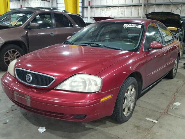 1MEFM53211G645191 - 2001 MERCURY SABLE LS BURGUNDY photo 2