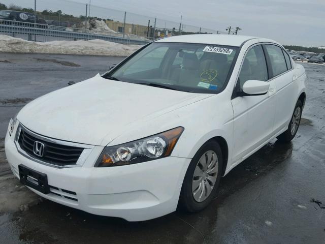 1HGCP26398A103091 - 2008 HONDA ACCORD LX WHITE photo 2