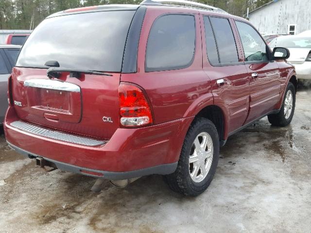 5GADT13S662164640 - 2006 BUICK RAINIER CX RED photo 4