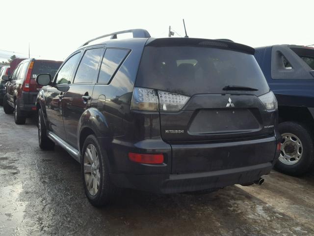 JA4JT3AW1BU014933 - 2011 MITSUBISHI OUTLANDER BLACK photo 3