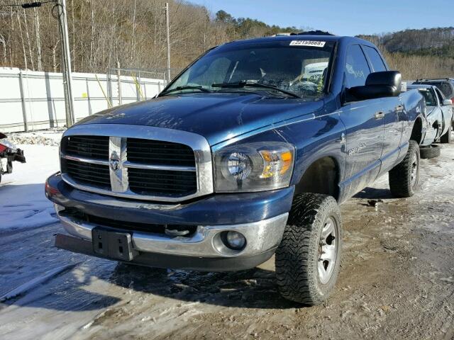 1D7KS28C46J154913 - 2006 DODGE RAM 2500 S BLUE photo 2