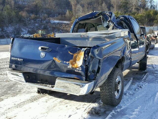 1D7KS28C46J154913 - 2006 DODGE RAM 2500 S BLUE photo 4