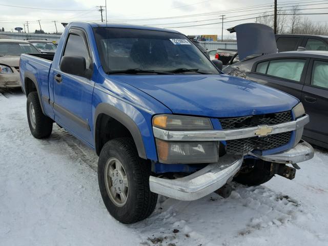 1GCDT14EX78122266 - 2007 CHEVROLET COLORADO BLUE photo 1