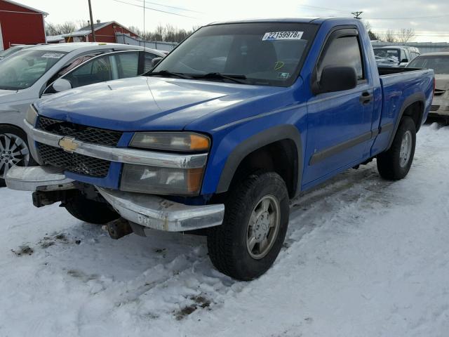 1GCDT14EX78122266 - 2007 CHEVROLET COLORADO BLUE photo 2