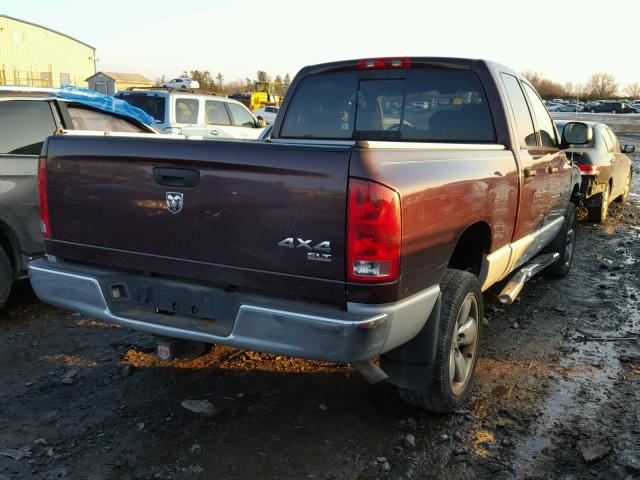 1D7HU18N95J619149 - 2005 DODGE RAM 1500 S PURPLE photo 4