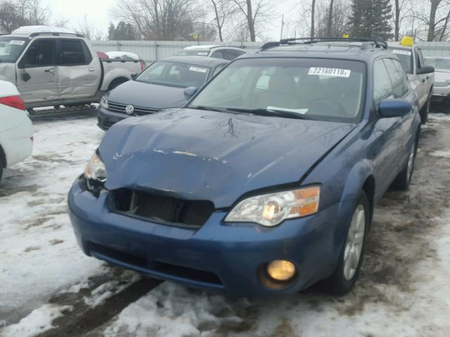 4S4BP62C267339336 - 2006 SUBARU LEGACY OUT BLUE photo 2