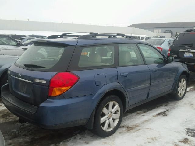 4S4BP62C267339336 - 2006 SUBARU LEGACY OUT BLUE photo 4