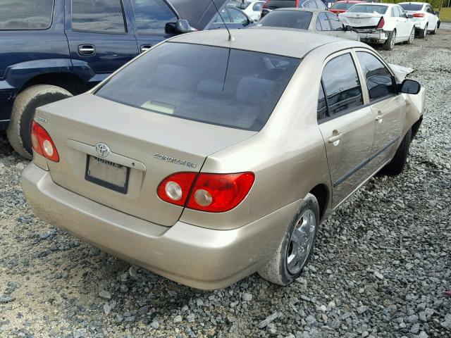 1NXBR32E85Z543701 - 2005 TOYOTA COROLLA CE BEIGE photo 4