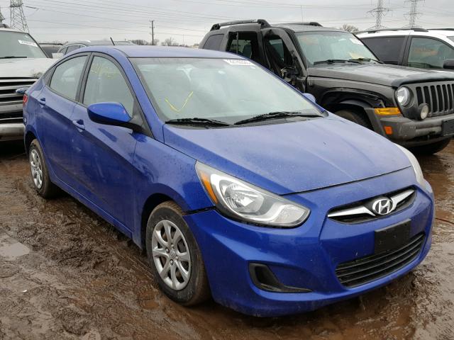 KMHCT4AE2EU623489 - 2014 HYUNDAI ACCENT GLS BLUE photo 1