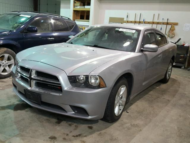 2C3CDXBG6EH108862 - 2014 DODGE CHARGER SE GRAY photo 2