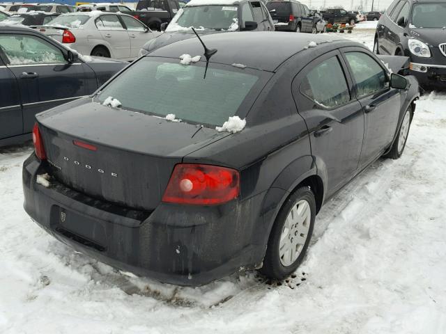 1C3CDZAB7CN217028 - 2012 DODGE AVENGER SE BLACK photo 4