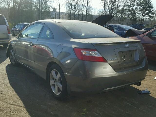 2HGFG11808H513788 - 2008 HONDA CIVIC EX GRAY photo 3