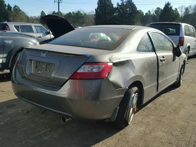 2HGFG11808H513788 - 2008 HONDA CIVIC EX GRAY photo 4