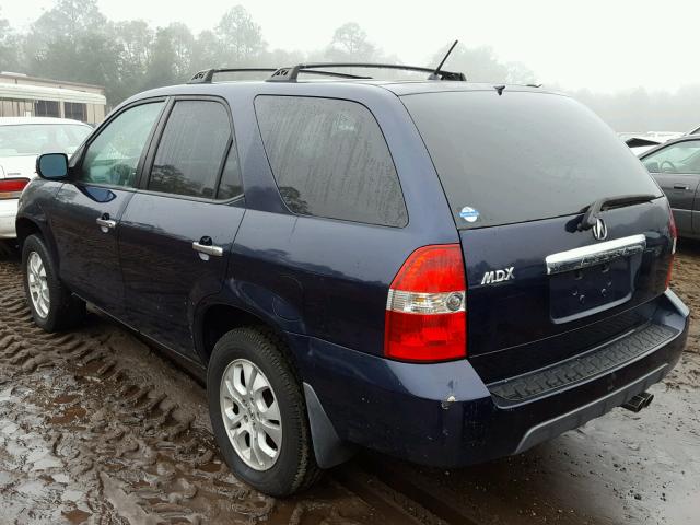 2HNYD18693H516969 - 2003 ACURA MDX TOURIN BLUE photo 3