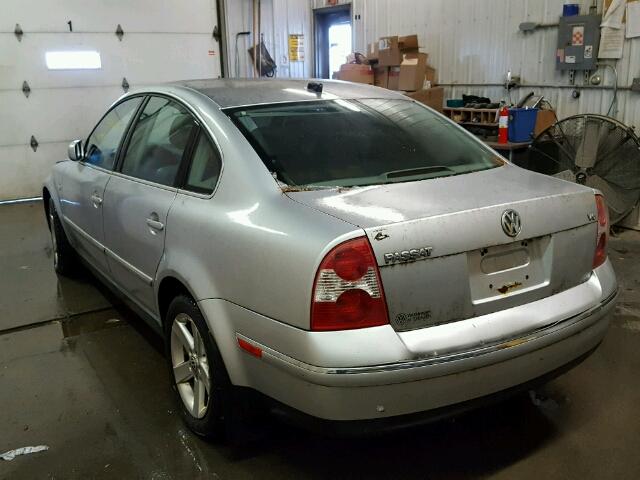 WVWRH63B54P098763 - 2004 VOLKSWAGEN PASSAT GLX SILVER photo 3