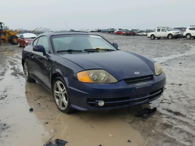 KMHHN65F84U121700 - 2004 HYUNDAI TIBURON GT BLUE photo 1