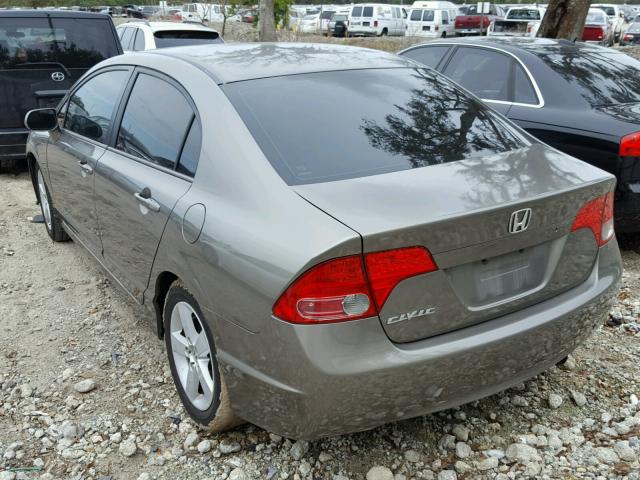 1HGFA16867L041074 - 2007 HONDA CIVIC EX GRAY photo 3