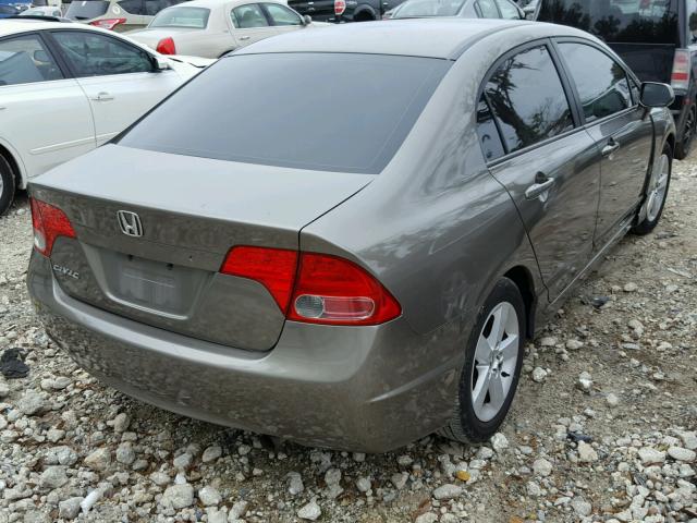 1HGFA16867L041074 - 2007 HONDA CIVIC EX GRAY photo 4