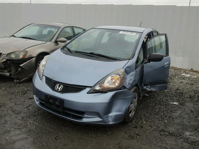 JHMGE8H31BC020612 - 2011 HONDA FIT BLUE photo 2