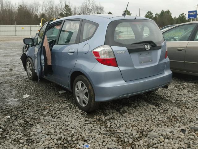 JHMGE8H31BC020612 - 2011 HONDA FIT BLUE photo 3