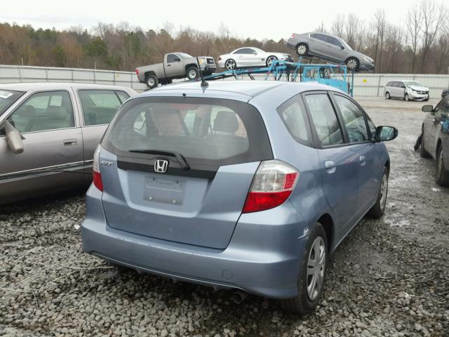 JHMGE8H31BC020612 - 2011 HONDA FIT BLUE photo 4