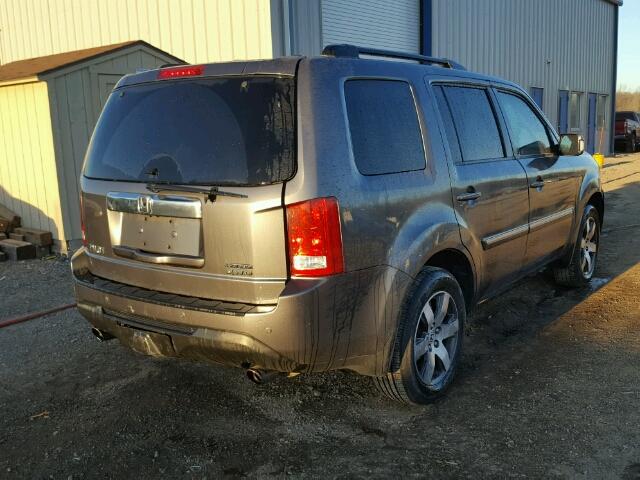 5FNYF4H93CB059710 - 2012 HONDA PILOT TOUR GRAY photo 4