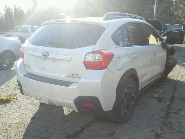 JF2GPAVC1E8204786 - 2014 SUBARU XV CROSSTR WHITE photo 4